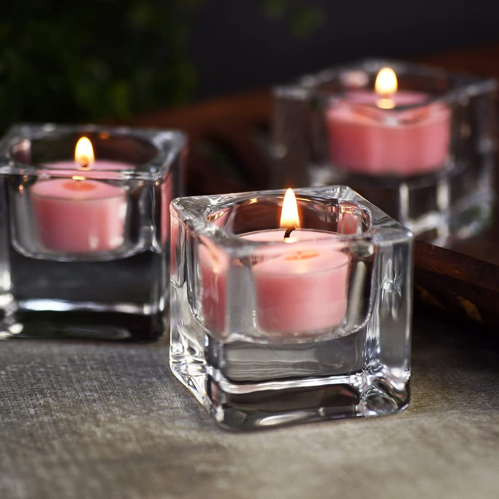 Scented Tea Candles 4 Hours Burn 36 Pack Rose