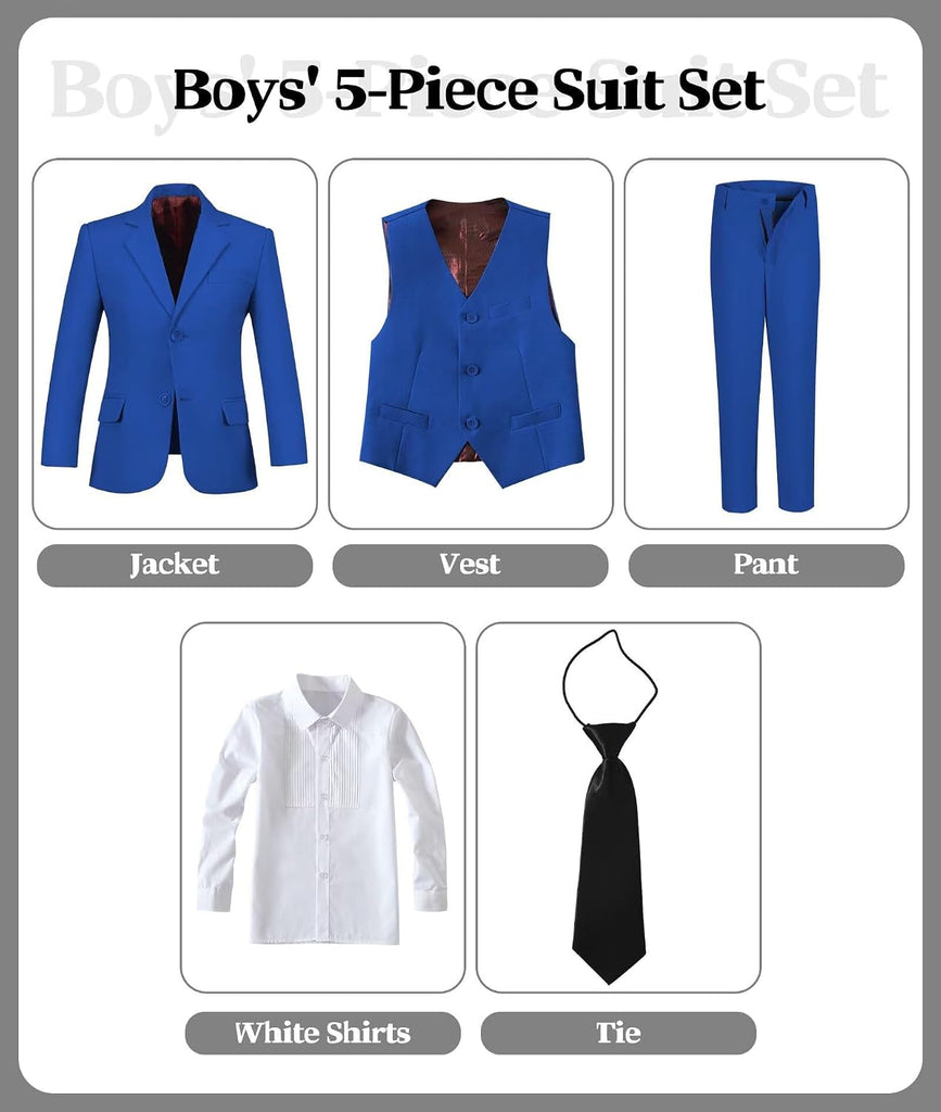 Boys Suit Kids Dress Clothes Wedding Ring Bearer Outfit Formal Wear