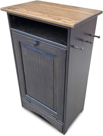 Dog Food Storage Cabinet with Elevated Bowls, Mocha