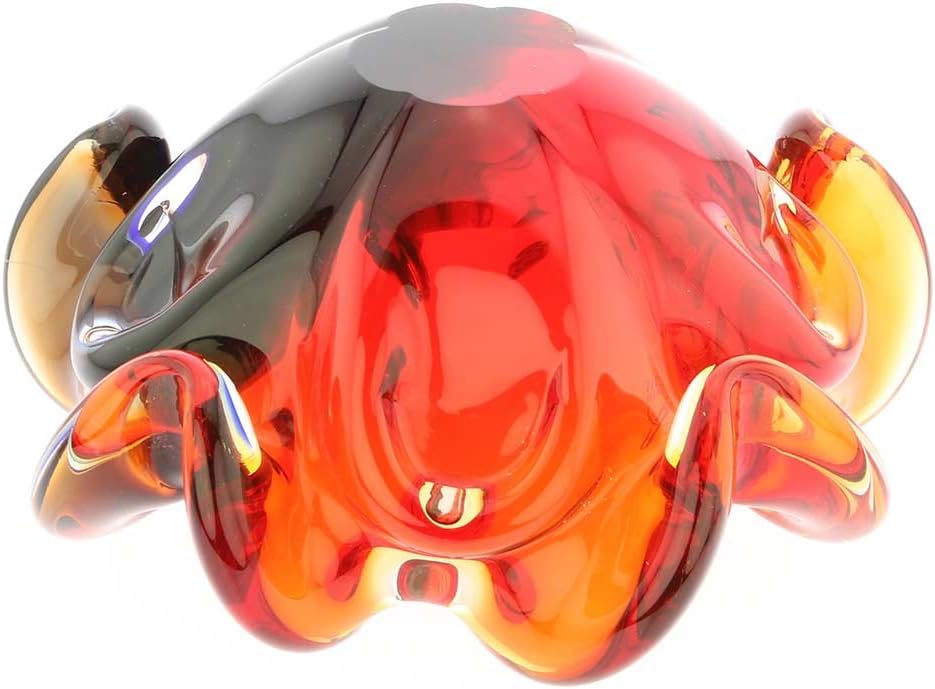 Sommerso Centerpiece Bowl - Red Blue Amber - Set of 2