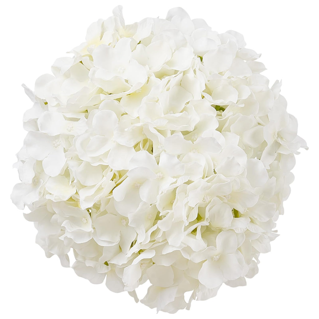 Artificial, 65 pcs Real Looking White Silk Fake Bulk, White Faux Bridal Shower with Stems for DIY Wedding Bouquets