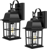 2-Pack Outdoor Light Fixtures, 100% Aluminium Waterproof Exterior Wall Lantern