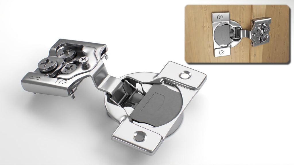 50-Pack 1/2" Overlay 105° Soft Close Face Frame Cabinet Hinges