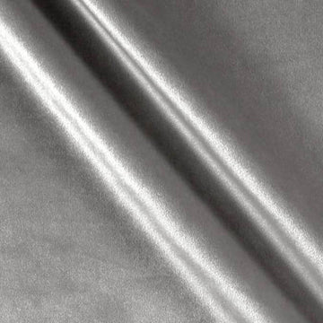Shiny Velvet Fabric, 72 Inch. in Width, Ideal Material Décor Grey Cut by The Yard