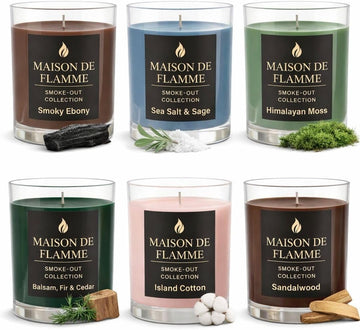 Scented Candles Gift Set for Women and Men, 6 Pack Soy Candles - Set of 6
