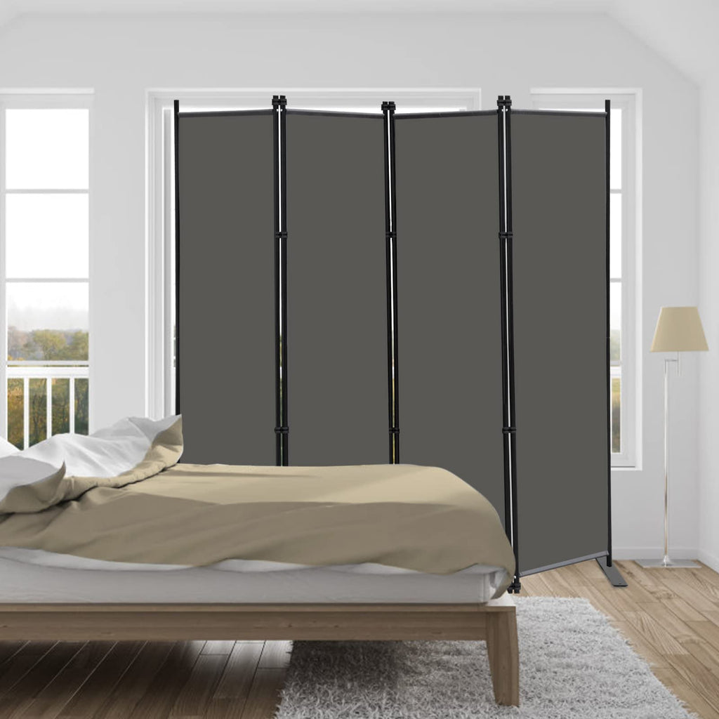 4 Panel Room Divider Screen 6Ft Tall Foldable Privacy Dividers