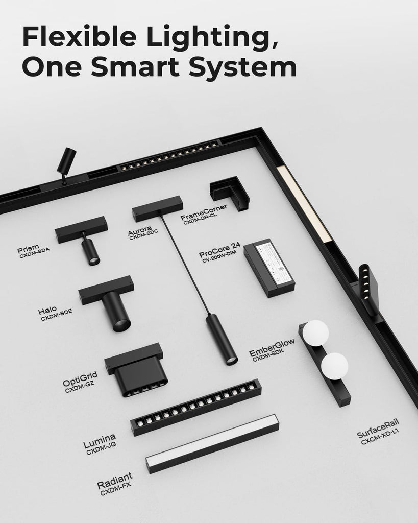 3.3FT Surface Mounted Magnetic Track Lighting Rail