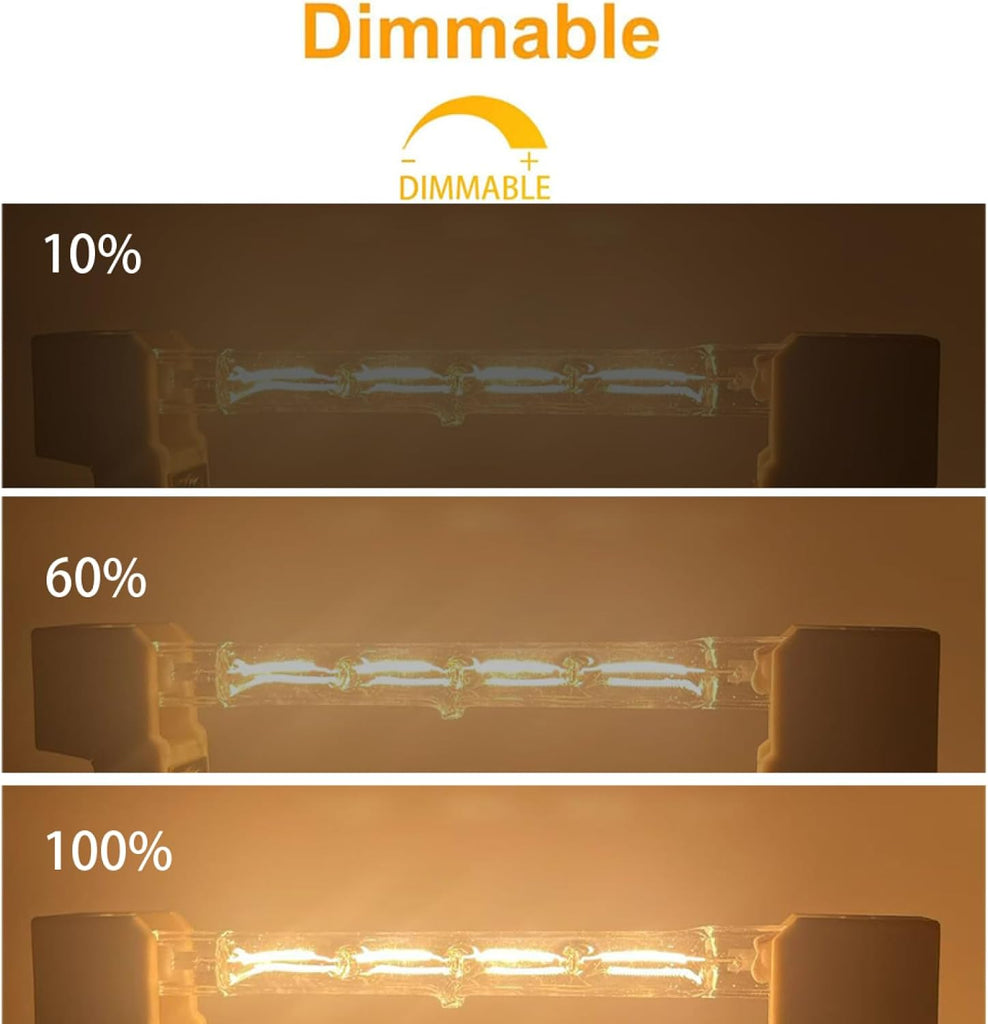 5PC R7S Halogen 118mm 300W 120V Tungsten T3 J Type 230V R7S 500W 118MM Halogen Light Bulbs Double Ended Floodlight