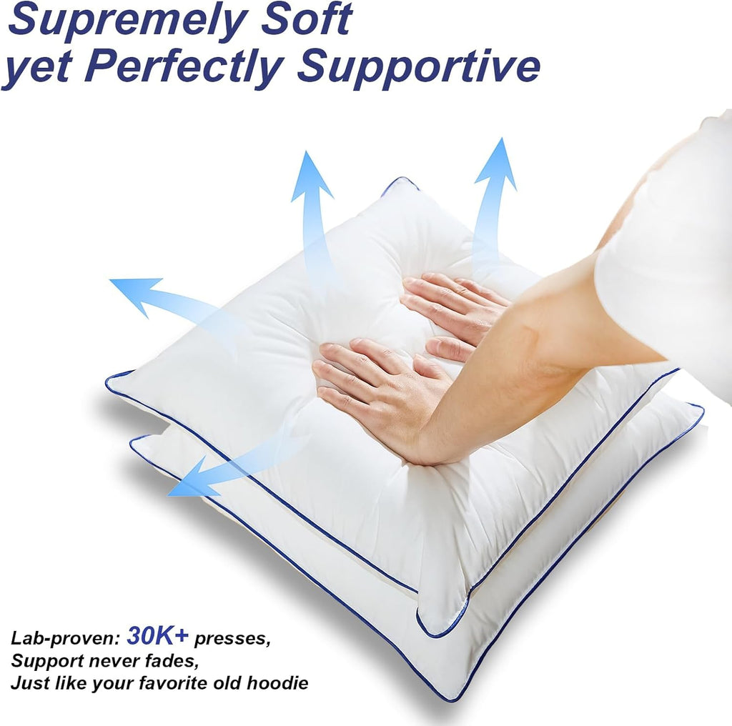 18x18 Pillow Inserts, Soft Hypoallergenic Square Throw Pillow Inserts for Couch, Sofa - Oeko-TEX Certified - Set of 2