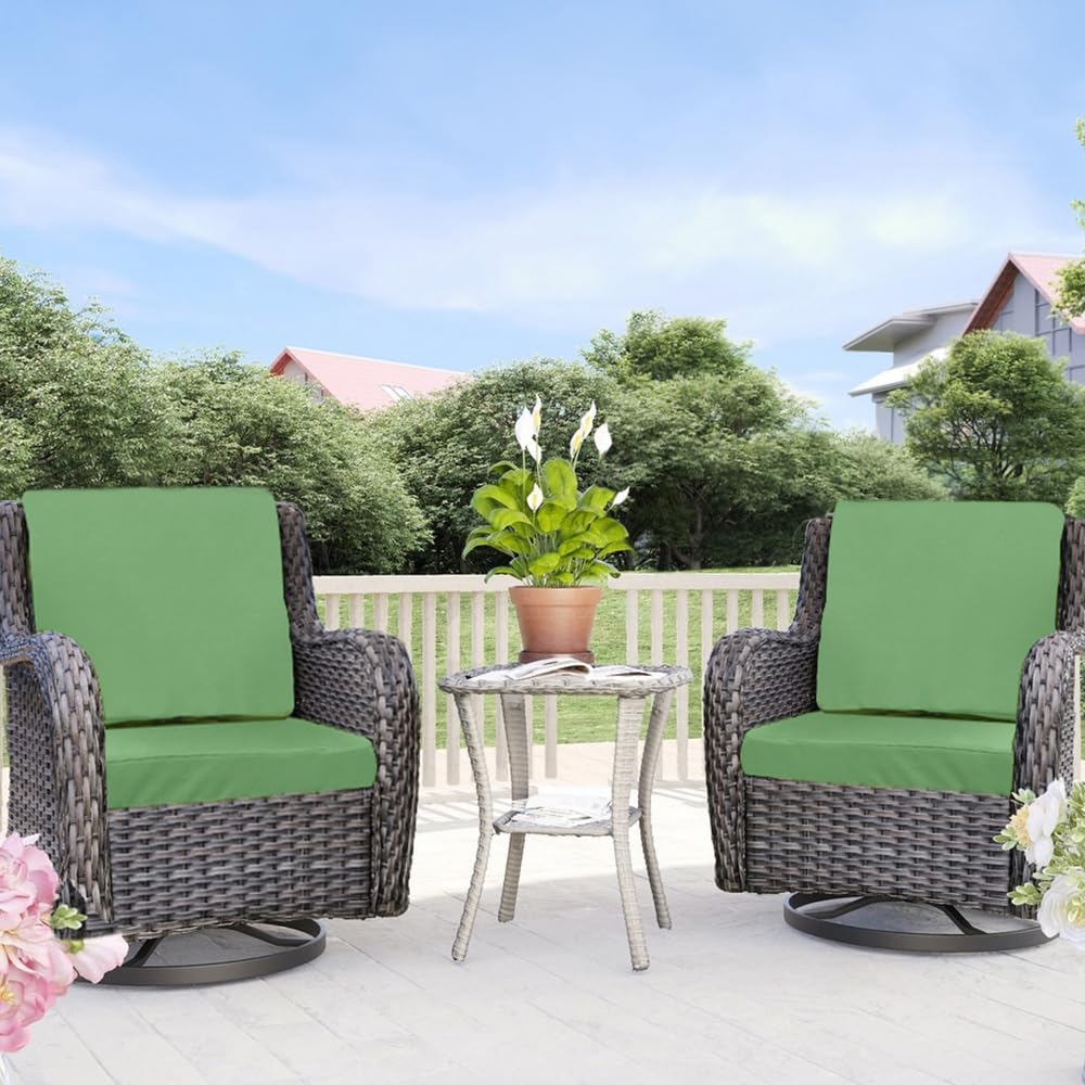 Patio Seat Cushion Covers, Washable Slip Covers Replacement, Waterproof Outdoor Furniture Chair Cushion Pillow Seat
