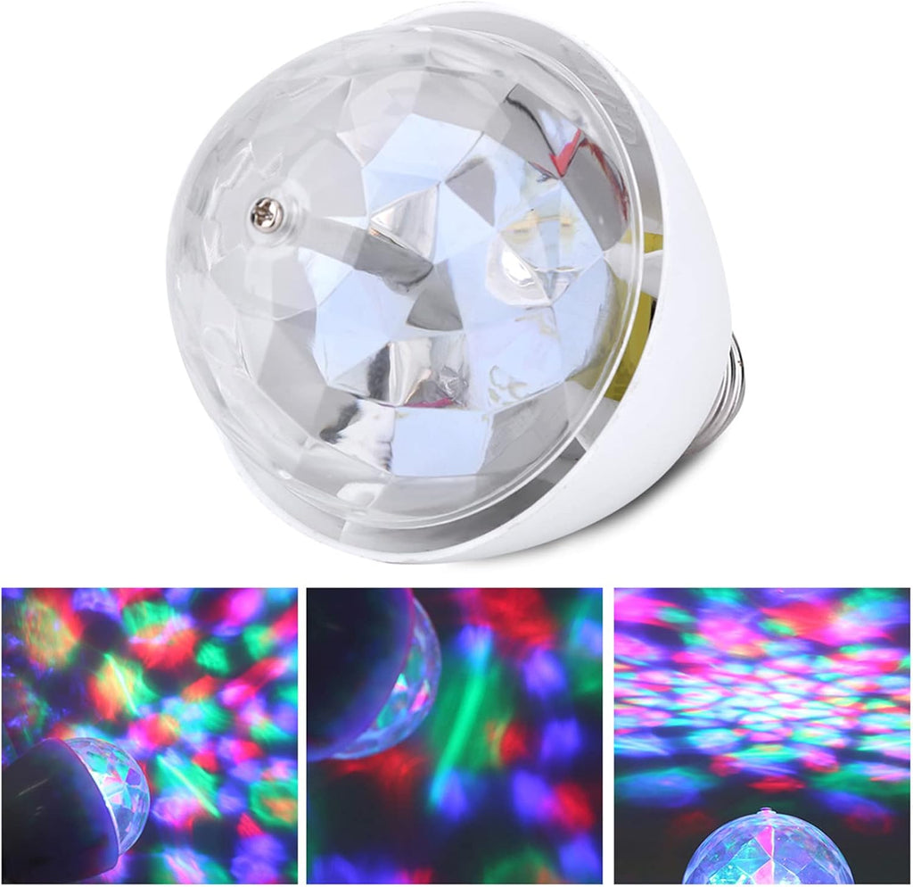 Disco Balls Lamps, 3W E27 Rotating Colorful LED