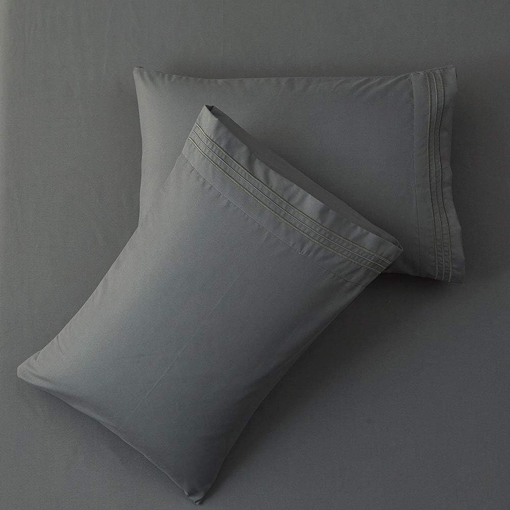 Bed Sheet Set Super Soft Microfiber 1800 Series Luxury Egyptian Sheets 16-Inch Deep Pocket Wrinkle and
