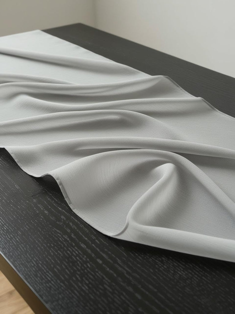 Chiffon Fabric, Continuous 60" Wide (30ft) Sheer Material, 100% Soft Polyester, Ideal for Wedding, Party, Event