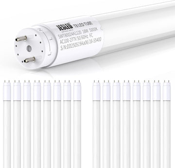 16 Pack 4FT T8 LED Bulb 18W 2400LM 5000K Type A+B Led Tube Light ETL