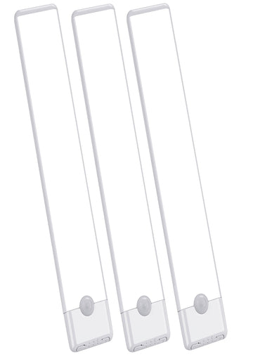 15.9 inch Motion Sensor Under Cabinet Lights, Cool White, 3-Pack