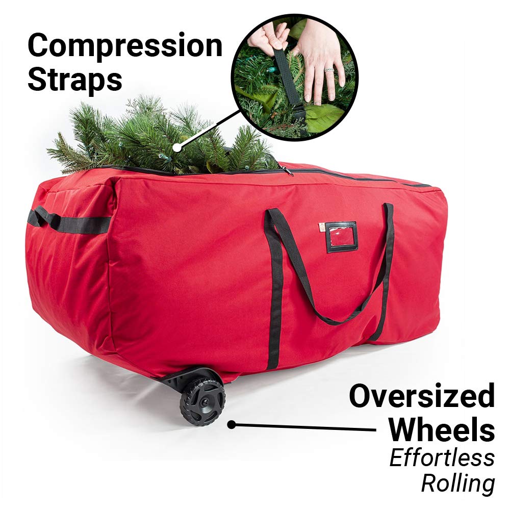 EZ Roller 9 Foot Christmas Tree Storage Bag with Wheels, Rolling Duffle Bag