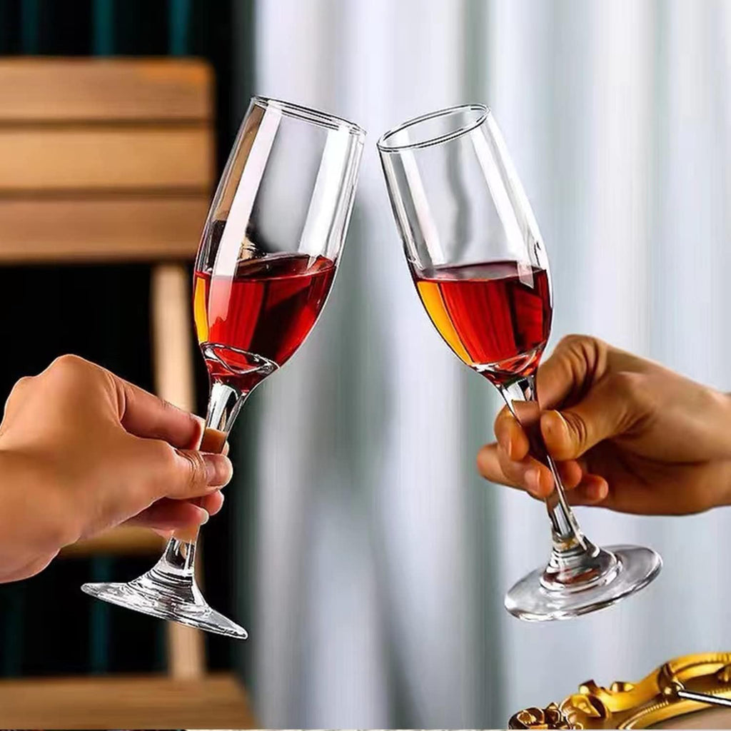 6oz Champagne Flute,Clear Champagne Glasses Set of 14, Elegant Stemmed Champagne Glasses Sparkling Wine Glasses for