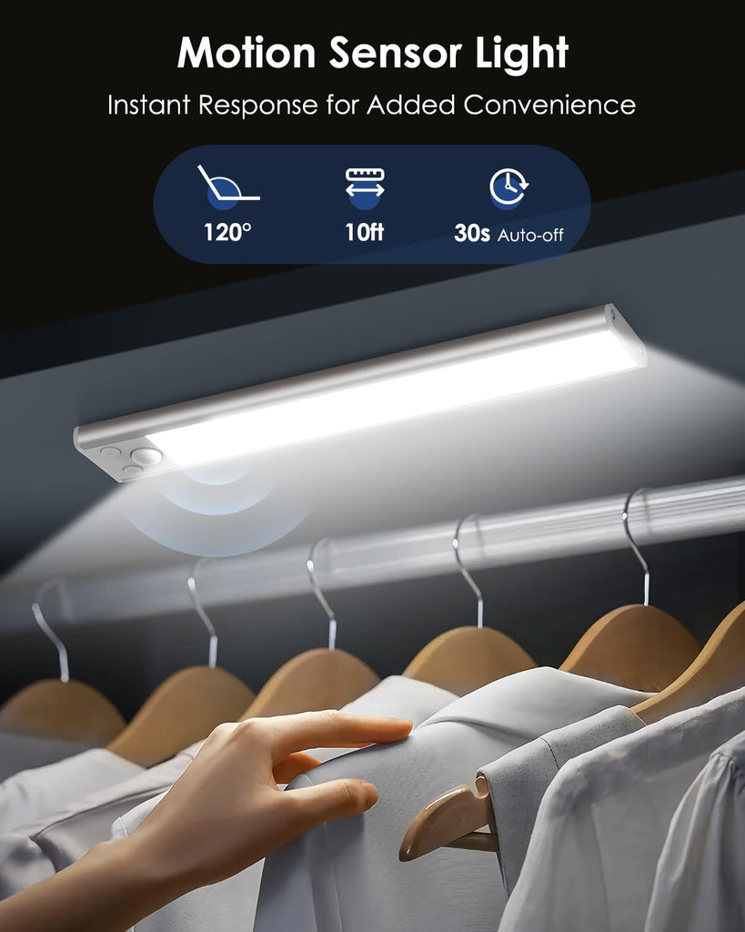 10inch Under Cabinet Lighting, Motion Sensor Light Indoor, 5-Pack