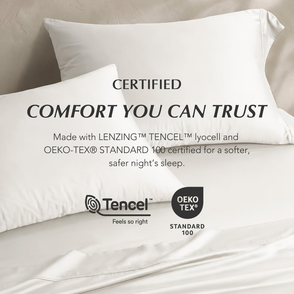 TencelTM Sheet Set, Breathable & Cooling, Queen, Bright White