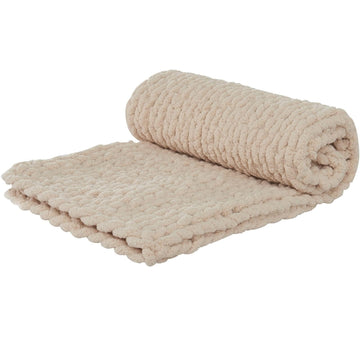 Chunky Knit Throw Blanket for Couch Sofa Bed Living Room Home Decor, 100% Knitted Thick Chenille Yarn, Cozy Soft