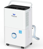 Energy Star Certified Dehumidifier for Home and Basement, Portable Dehumidifier with Drain Hose and Water Tank