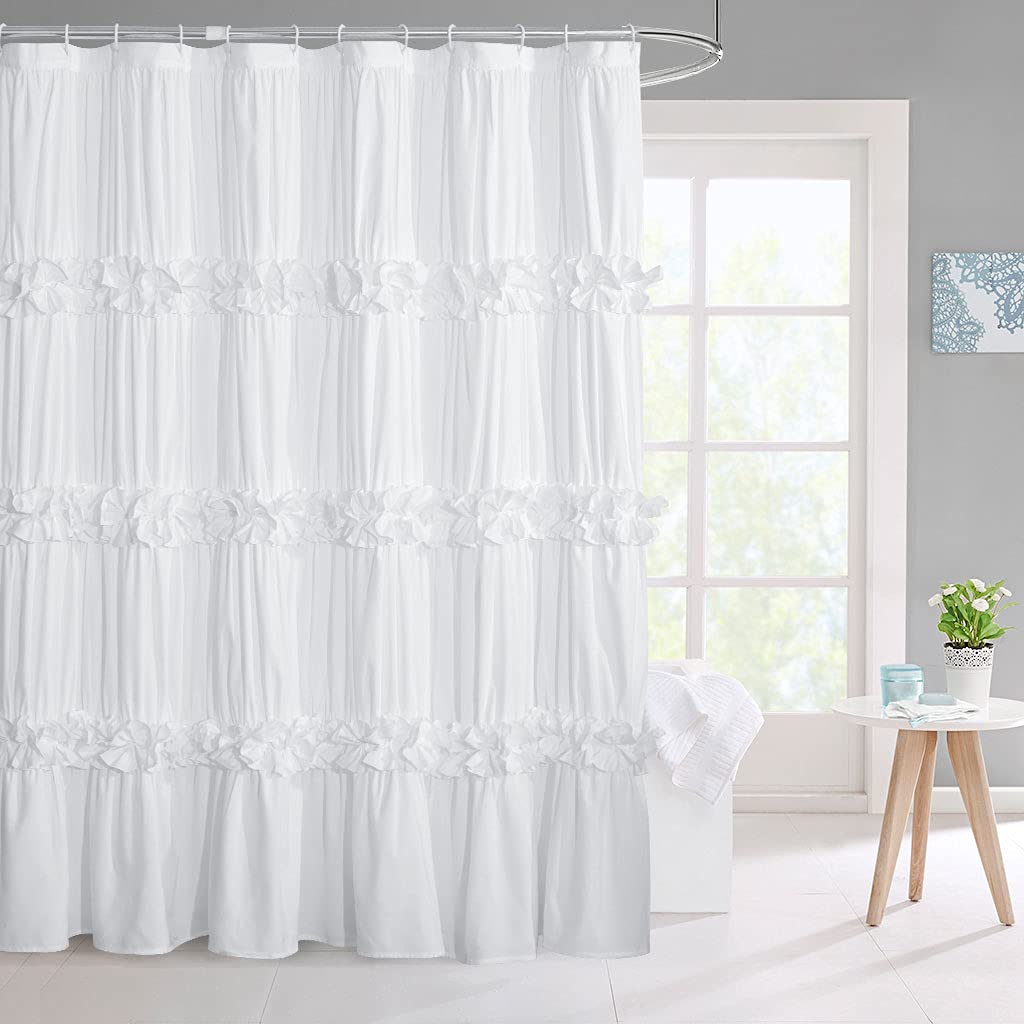 Victorian White Ruffle with 12 Buttonholes