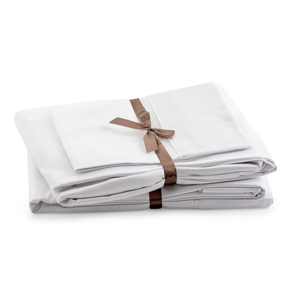 285 Thread Count Percale King Sheet Set - 100% Peruvian Pima Cotton, 4 Piece (Flat, Fitted, 2 Pillowcases) - Cooling