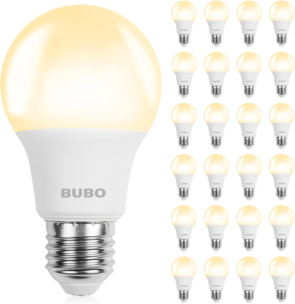 A19 LED Light Bulbs, 40 Watt Equivalent LED Bulbs, Soft White 2700K, 550 Lumens, E26 Standard Base, Non-Dimmable, 5W
