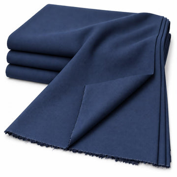 Designz 60" Wide Premium 100% Cotton Fabric by The Yard - Soft Breathable Material for Sewing & Crafting - Navy Blue
