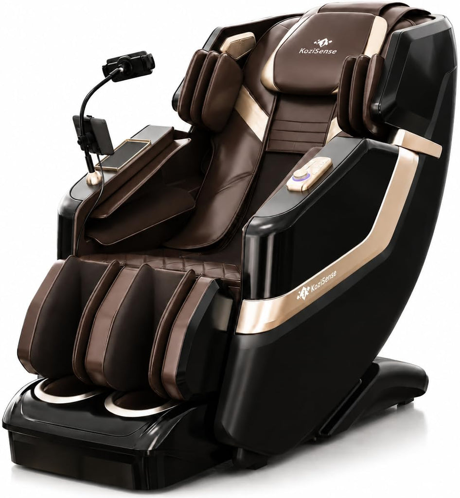 KZ-313 Heated Jade Roller Full Body Massage Chair | 3D Rollers with Heated Jade Rollers, Spacious WIde-Seat, Deep