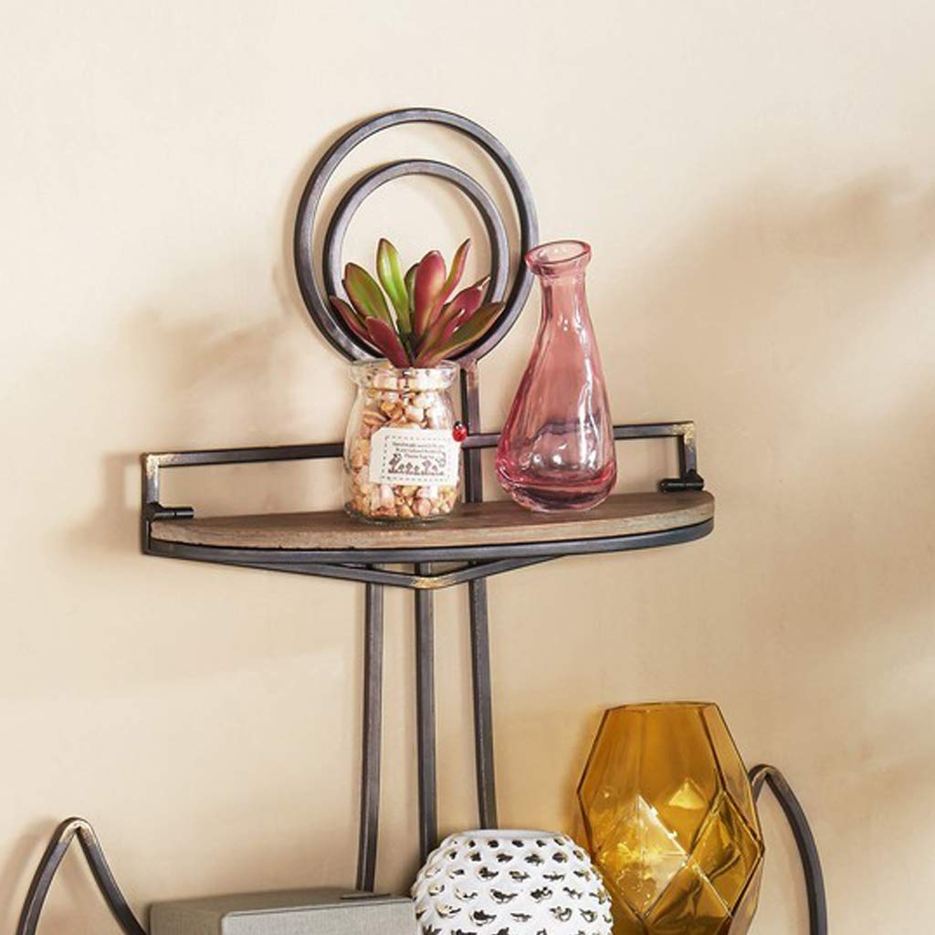 Decorative Sturdy Nautical Anchor Wall Shelf for Coastal or Seaside Home - Perfect for Spices, Pictures and