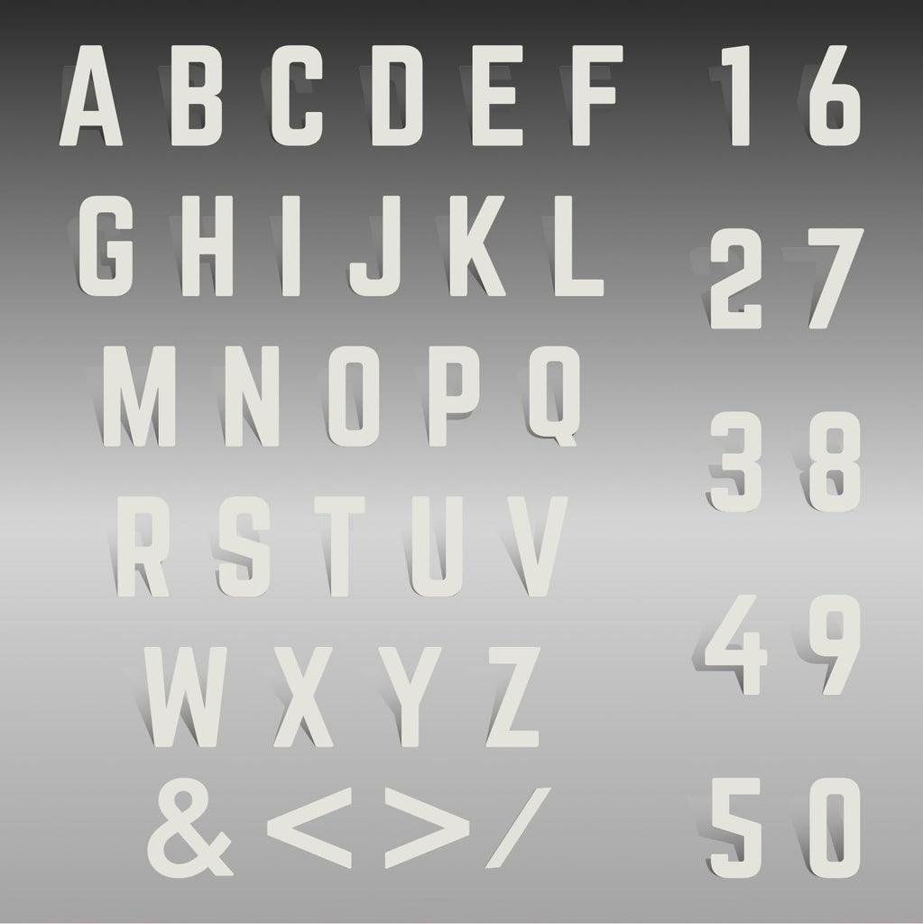 20 Inch White House Numbers, Large Metal Address Numbers for Outside (4)