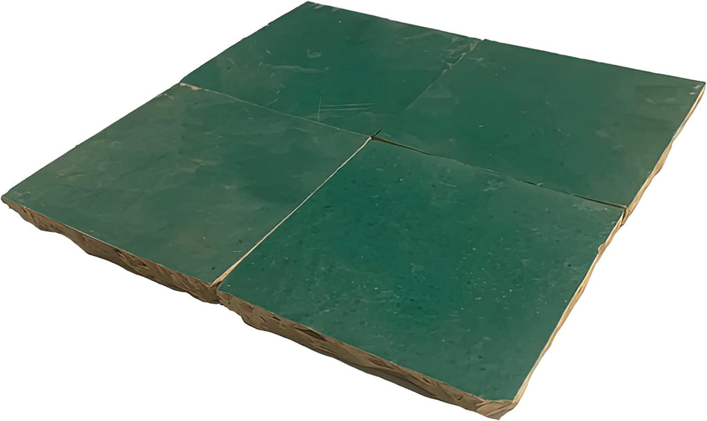 Mosaic & Tile House Moroccan Mosaic Handmade 4x4-in. Solid Color Sea Green (MSC01-16)