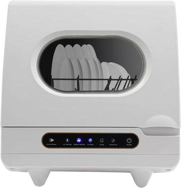 Countertop Dishwasher,5 Washing Programs Portable Dishwasher With Built-In Water Tank For Glass Door