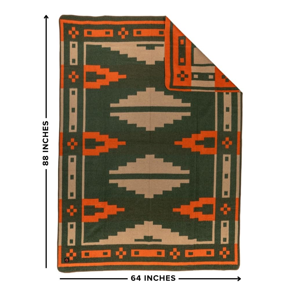 Rainier Wool Blanket, or Camping, Lone Pine, Twin