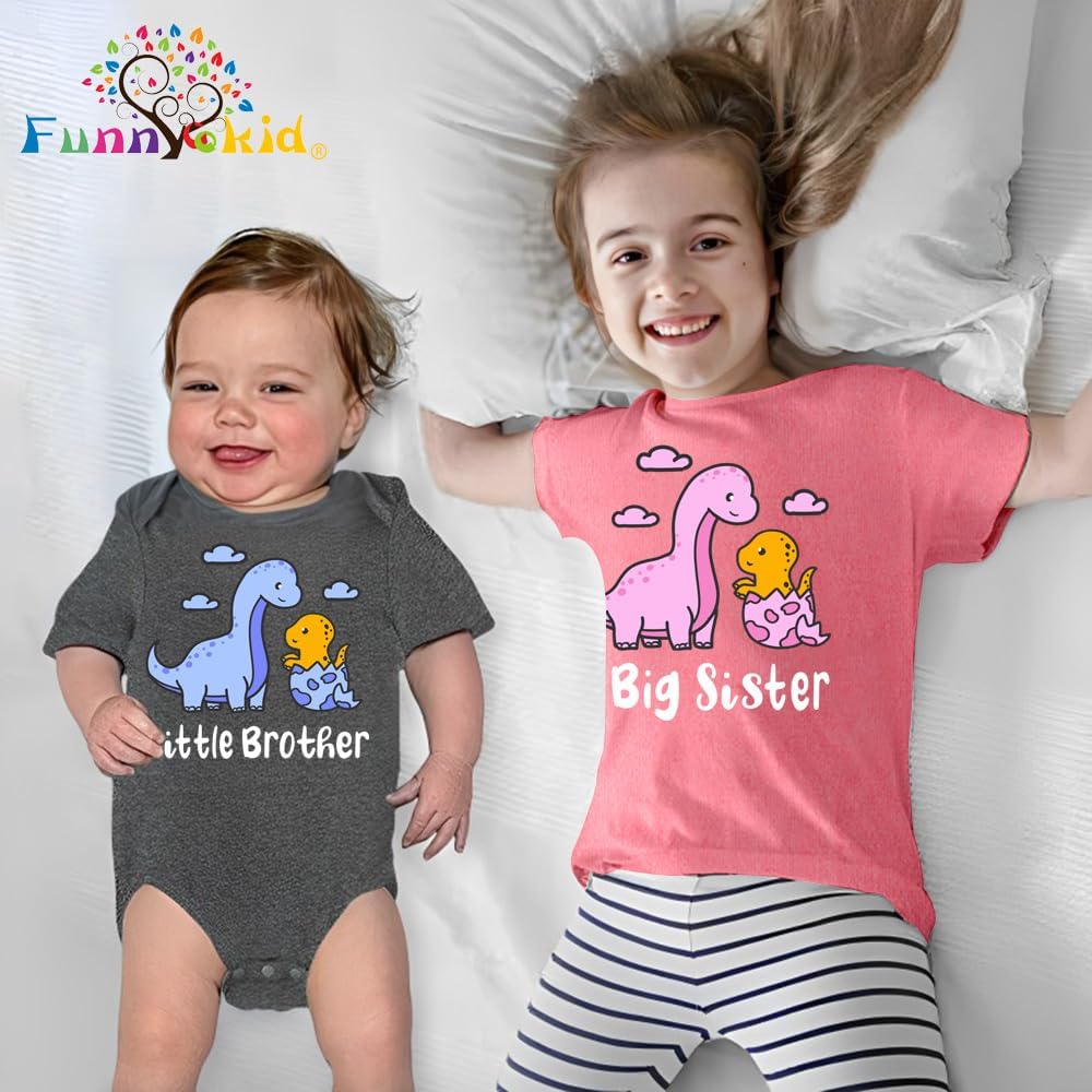 Sibling Matching Outfits Big Brother Sister Toddler T-Shirt Suit