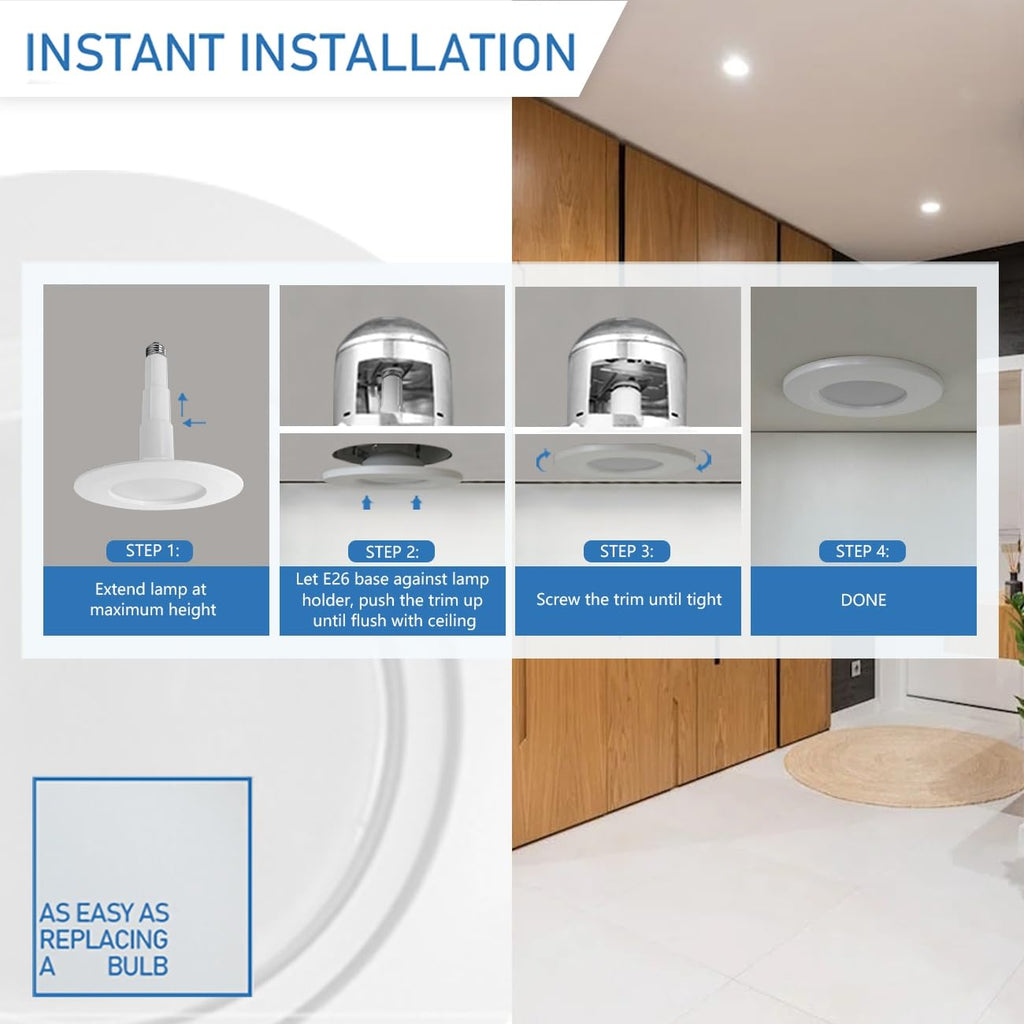 5/6 Inch LED Can Lights Retrofit Recessed Lighting