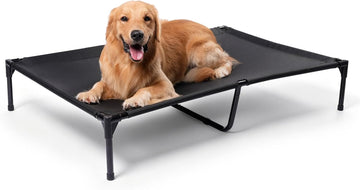 XL Elevated Dog Bed for Large Dogs, Extra Raised Dog Cot Beds, Heavy Duty Pet Cots with Durable Supportive Teslin