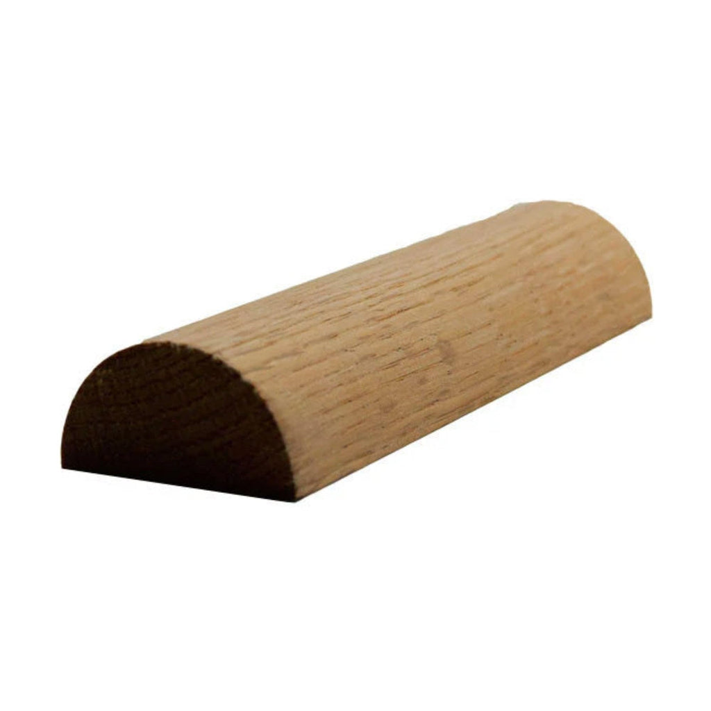 Half Round 1-3/8" Wide x 11/16" Moulding Trim. Unfinished, Cherry, 94"