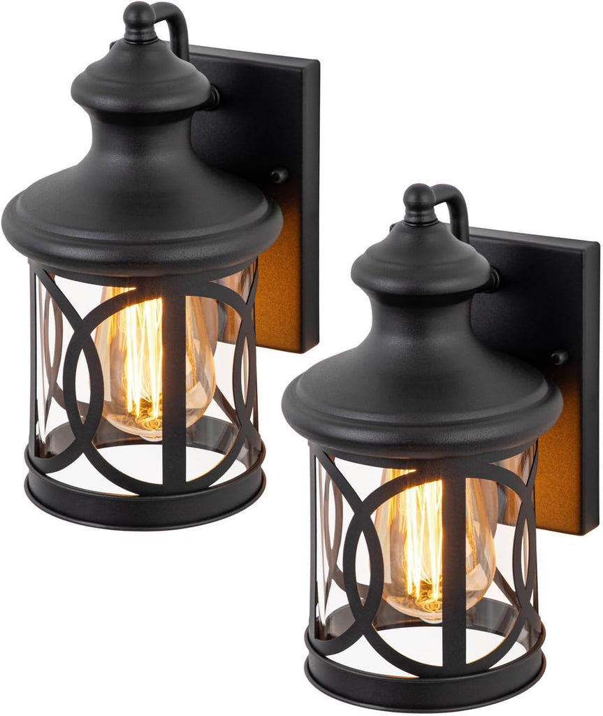 2-Pack Outdoor Wall Lights, Porch Lights, Waterproof Outdoor Wall Sconce