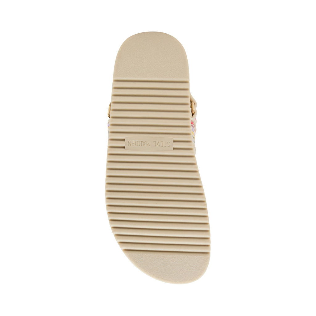 Madden Girl's Mona Flat Sandal, Stripe Multi, 5