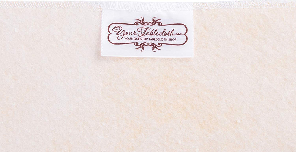 Heavy Duty Vinyl Round Fitted Tablecloth (Table Cover) with Flannel Backing Vibrant Colors Elasticized Tablecloth