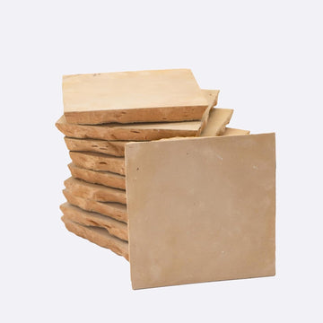 Zellige Mosaic Tile, 4x4in. Floor & Wall in Sand | Clay