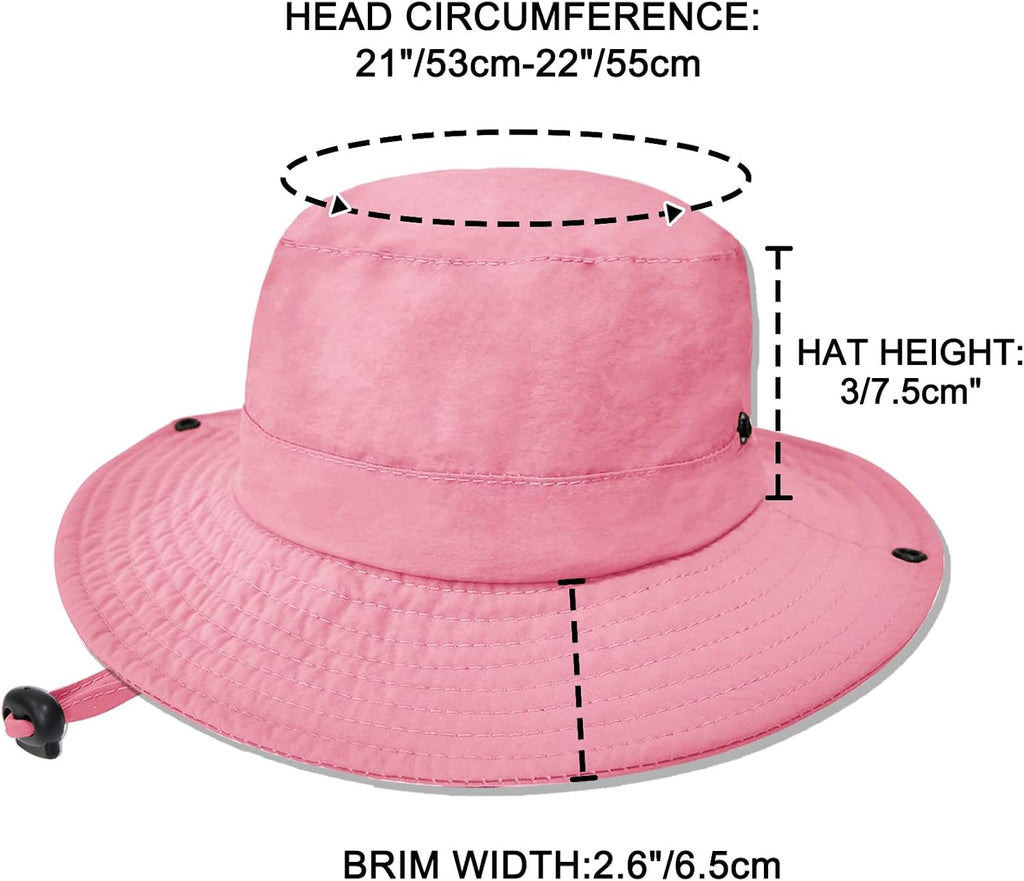 Kids Sun Hat UPF 50+ Quick Dry Bucket Safari Hat for Girls and Boys