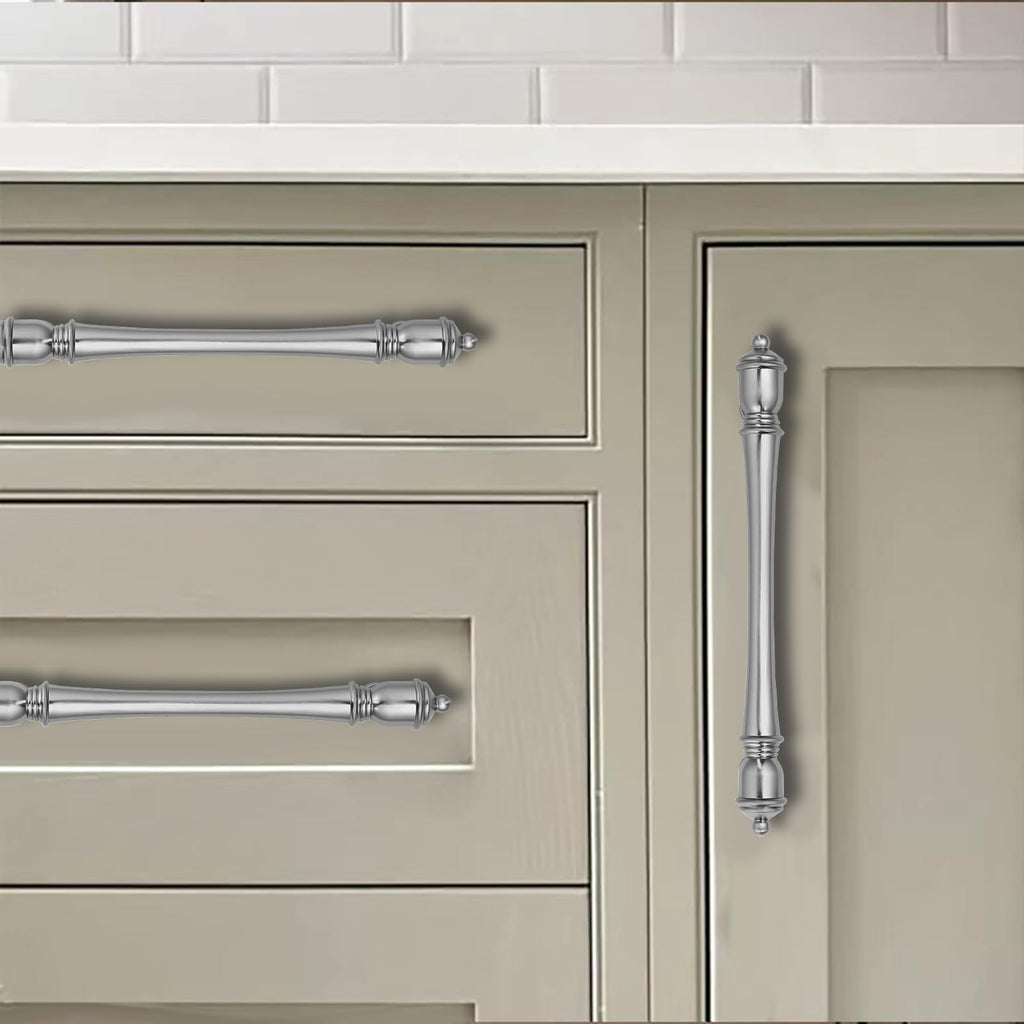 2 Pack 3-3/4 inch Brushed Nickel Cabinet Pulls Heavy-Duty Solid Satin Nickel Cabinet Hardware Drawer Pulls Hardware