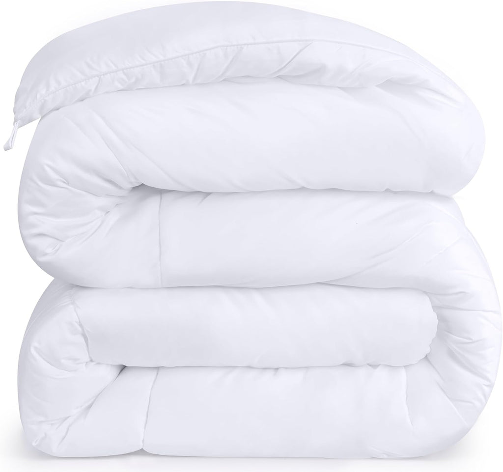 Comforters Queen, All Season Duvet Insert, Down Alternative Box Stitched Bed Comforter with Corner Tabs