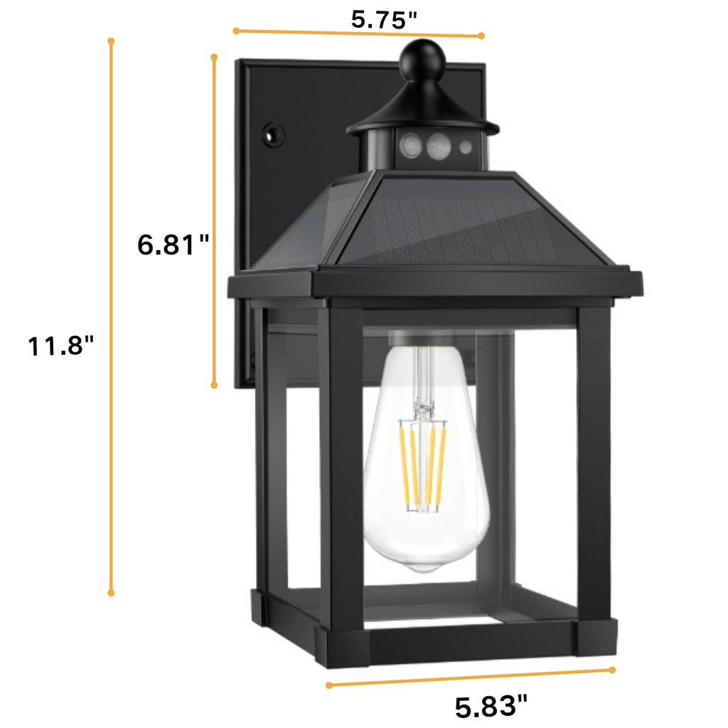 Solar Sconce Lights Outdoor Wall Mount Solar Porch Light Exterior