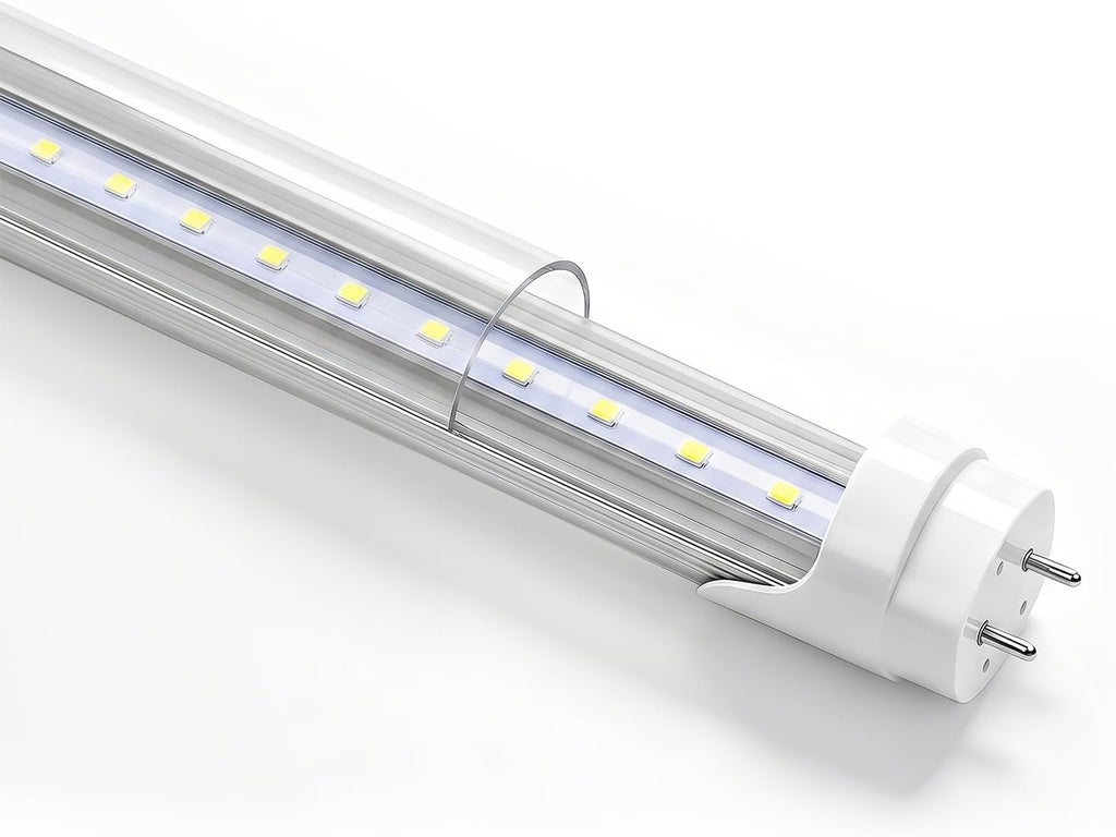 4FT T8 LED Tube Light, Hybrid Type A+B, Plug & Play or Ballast Bypass, Single-End or Dual-End Powered, 20W 2000