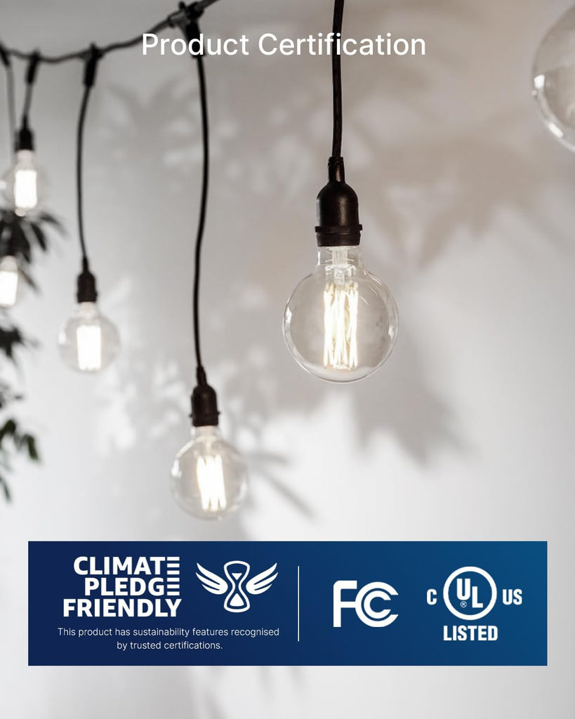 G25 LED Globe Bulbs, 40W Eqv, 400LM, 2700K Soft White, E26, 6 Pack