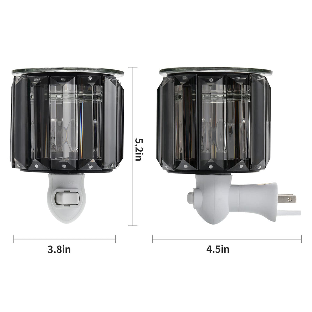 Plug in Wax Warmer- Ironwork Crystal Pluggable Fragrance Warmer for Warming Scented Candles or Wax Melts, Electric Oil